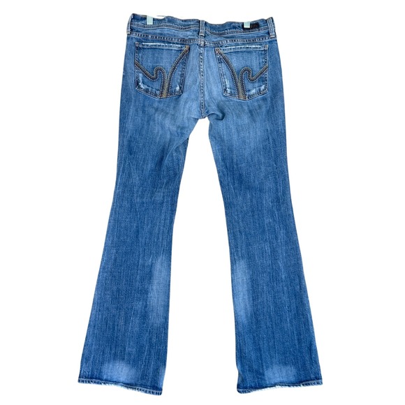 Citizens of Humanity Flare Jeans Women 31 Blue Denim Y2K Western Vintage Classic - Picture 2 of 15